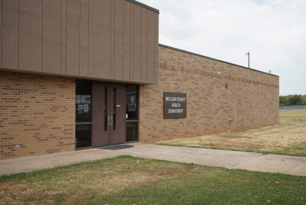 Pictured is the McClain County Health Department. (Photo Provided)